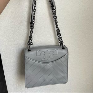 Tory Burch Grey crossbody purse